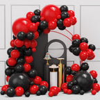 YMSZ Red & Black Balloons Garland Arch Kit – 134pcs Party Decoration Set