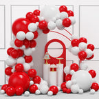 YMSZ Red & White Balloons Garland Arch Kit — 134pcs for Weddings & Parties