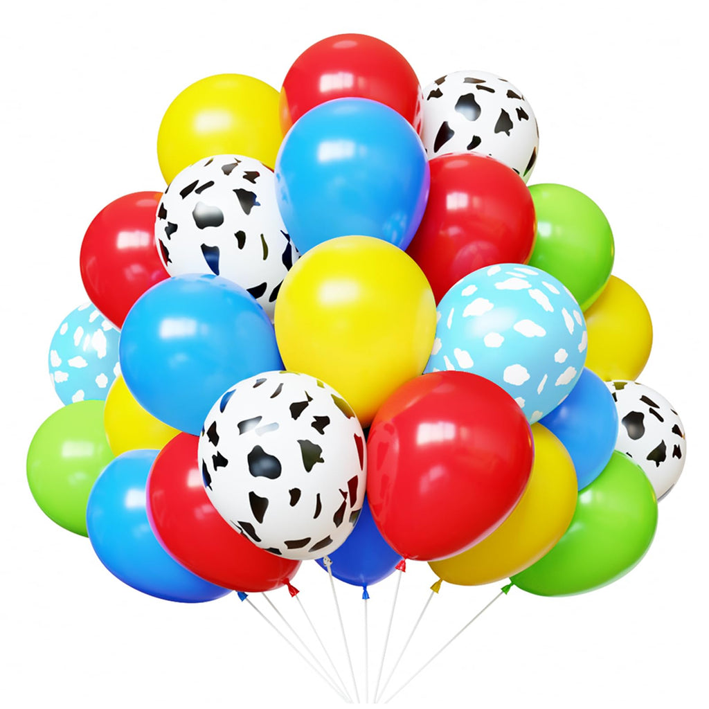 Toy Inspired Story Balloons – 67pc Latex Balloon Kit for Kids Birthday Parties | YMSZ