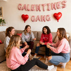 YNITSED Galentines Gang Rose Gold Letter Banner – 16in Galentines Decor