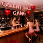 YNITSED Galentines Gang Rose Gold Letter Banner – 16in Galentines Decor