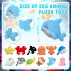 Yoloodayy 85 Pcs Ocean Animal Party Favors — Plush Sea Animals & Gift Boxes