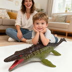 YONGJULE 32-Inch Mosasaurus Inflatable Dinosaur Toy – Large Soft Dino for Kids 3-5, Birthday Party Decor & Gift
