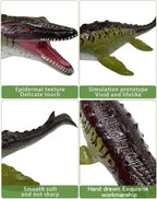 YONGJULE 32-Inch Mosasaurus Inflatable Dinosaur Toy – Large Soft Dino for Kids 3-5, Birthday Party Decor & Gift