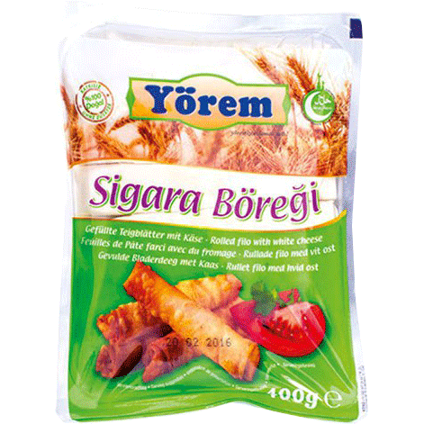 Yorem Rolled Filo White Cheese Sigara Boregi Pack 400g