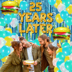 YORR Sponge 25th Birthday Decorations – Ocean Theme Balloons Set with Backdrop & Bubble Garland