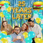 YORR Sponge 25th Birthday Decorations – Ocean Theme Balloons Set with Backdrop & Bubble Garland