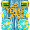 YORR Sponge 25th Birthday Decorations – Ocean Theme Balloons Set with Backdrop & Bubble Garland