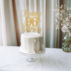 Yotawebery Happy 96th Birthday Cake Topper – Gold Glitter 96th Birthday Decorations for Men & Women