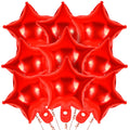 YOTHORN 50 Pcs Red Star Foil Balloons - 10in Mylar Star Balloons for Parties