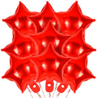 YOTHORN 50 Pcs Red Star Foil Balloons - 10in Mylar Star Balloons for Parties