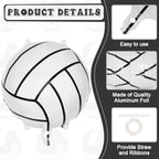 YOTHORN 12 Pcs Volleyball Foil Balloons - 18 Inch Party Decor