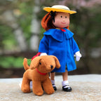 YOTTOY Madeline Collection: Poseable 8” Madeline Doll + Genevieve Soft Toy in Take-Along Box