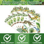 Yoyuspy Snake Birthday Party Napkins – 50-Pcs for Jungle Safari Theme