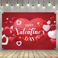 YQUQWN Happy Valentine's Day Banner 72x44 Inch Backdrop for Photography & Party Decor