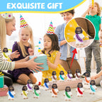 YuDanae Multicolor Mini Jesus Figures – 100 Pcs Rubber Jesus Figurines for Easter, Sunday School & Party Favors