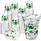 Yuxung 50 Pcs 12 oz Dinosaur Party Cups – Green Dino Tumblers for Kids