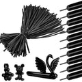 YXYL 260 Balloons Black – Premium Long Skinny Latex Balloons for Animal Twisting & Party Decor
