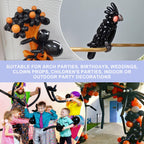 YXYL 260 Balloons Black – Premium Long Skinny Latex Balloons for Animal Twisting & Party Decor
