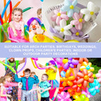 YXYL 260 Balloons Multi Pack – Premium Long Skinny Latex Balloons for Animal Twisting