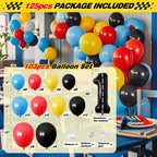 Z1juce Fast One Birthday Decorations for Boys - 1st Race Car Theme Party Supplies