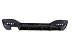 BMW 1 SERIES M SPORT F20 F21 LCI SINGLE EXIT (118I 120I 120D 125I) EVO-1 GLOSS BLACK REAR DIFFUSER BY ZAERO (2015-2019)