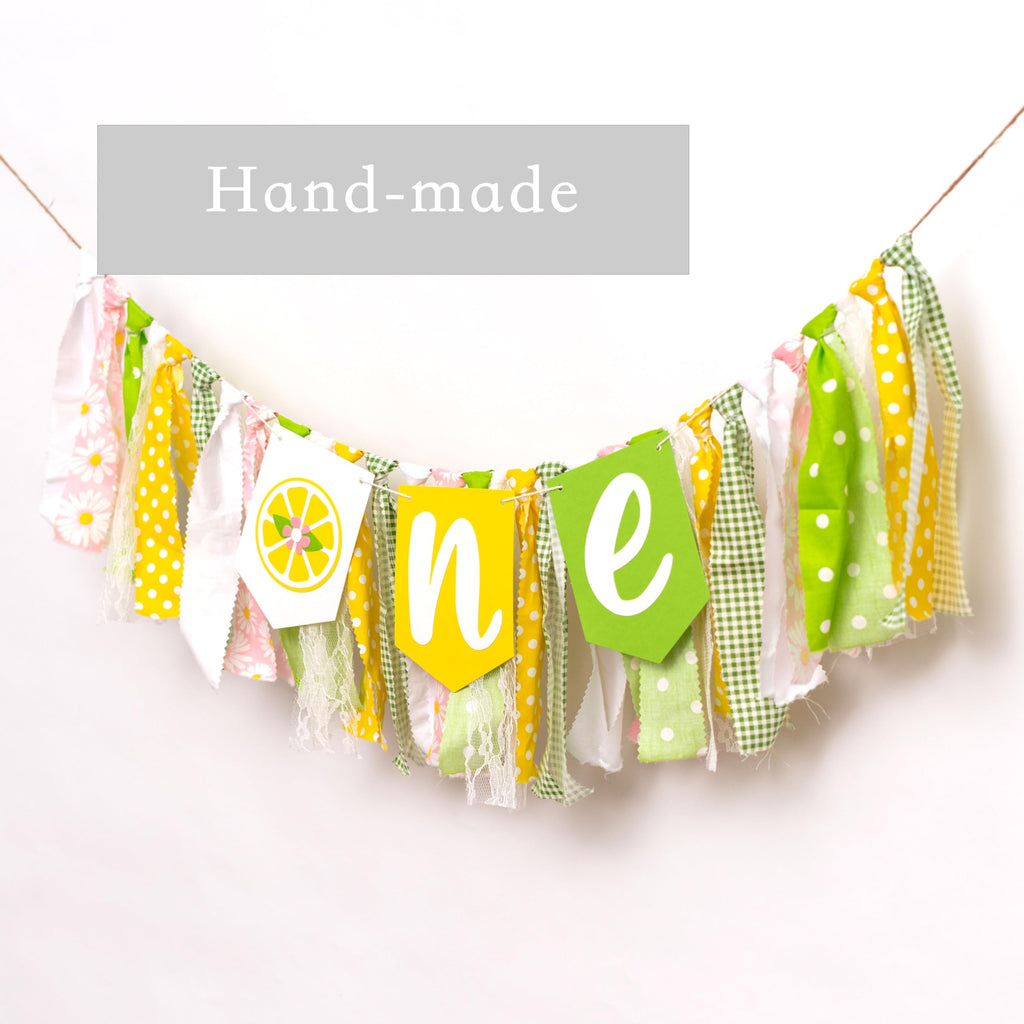 ZAIBIANHAO Lemon First Birthday Banner – Lemonade 1st Birthday Party Decor