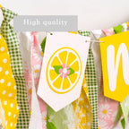 ZAIBIANHAO Lemon First Birthday Banner – Lemonade 1st Birthday Party Decor