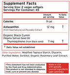 Zatik Naturals - Astaxanthin 12mg with Organic Black Seed | 90 Vegan Softgels