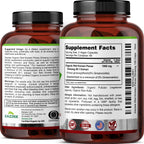 Zazzee USDA Organic Red Korean Panax Ginseng – 20:1 Extract, 1000 mg, 120 Vegan Capsules