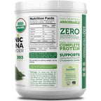 Zazzee Organic Spirulina Powder – 2.2 lb / 1 KG, USDA Certified, 303 Servings, Kosher, Non-GMO, Gluten-Free