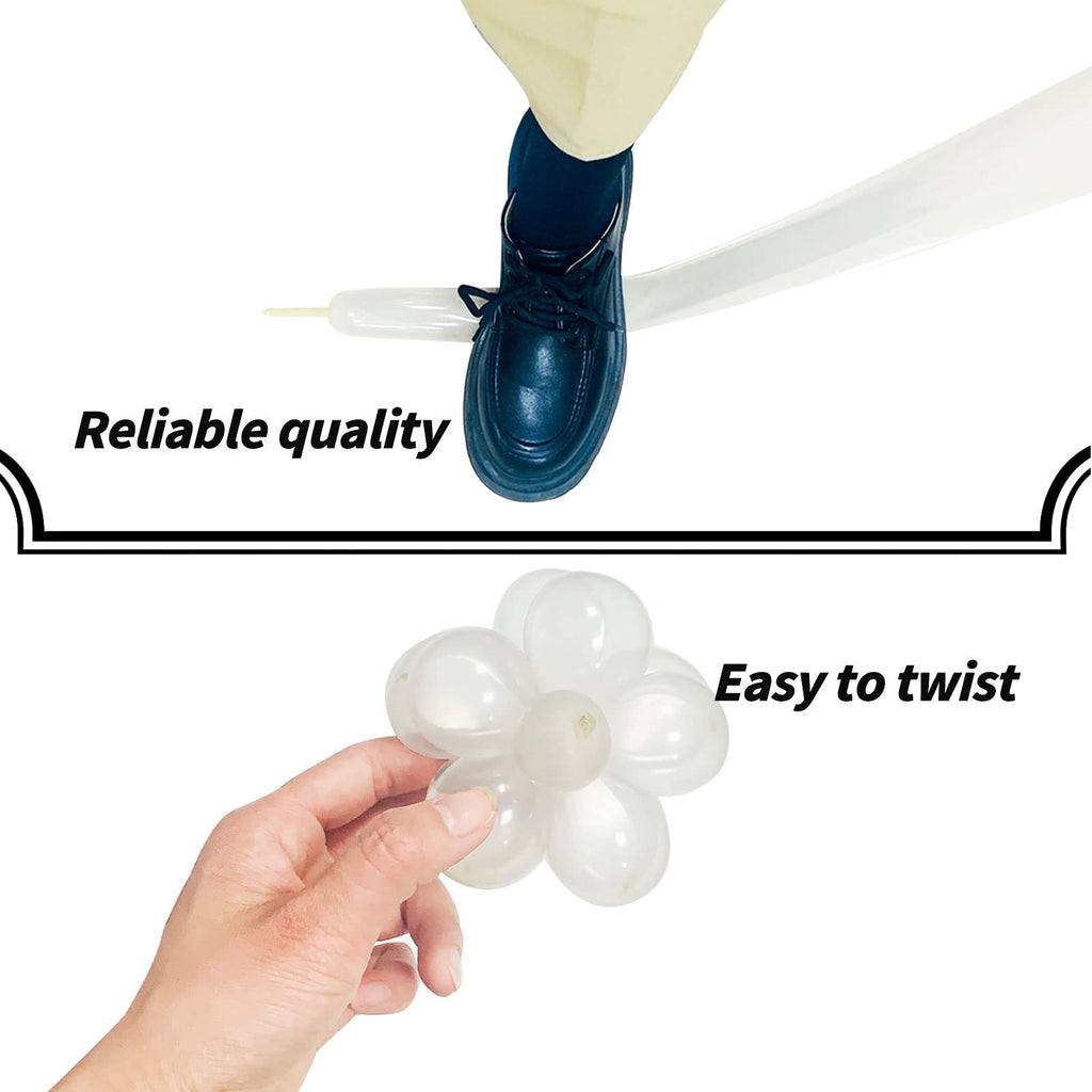 ZBYDNG 260q Clear Long Balloons – Arch, Twisting & Balloon Animals (100pcs)