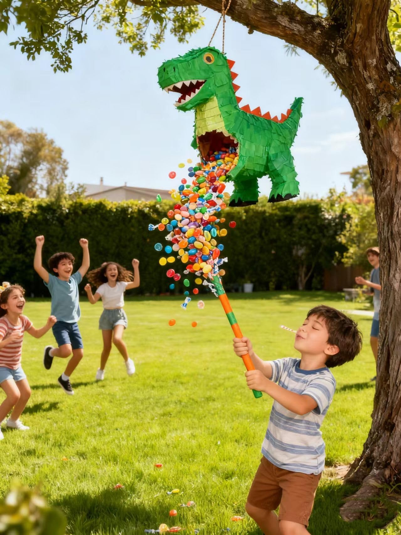 ZCFIFDGB 32-Inch Blue Piñata Stick – Durable Pinata Bat for Kids & Adults