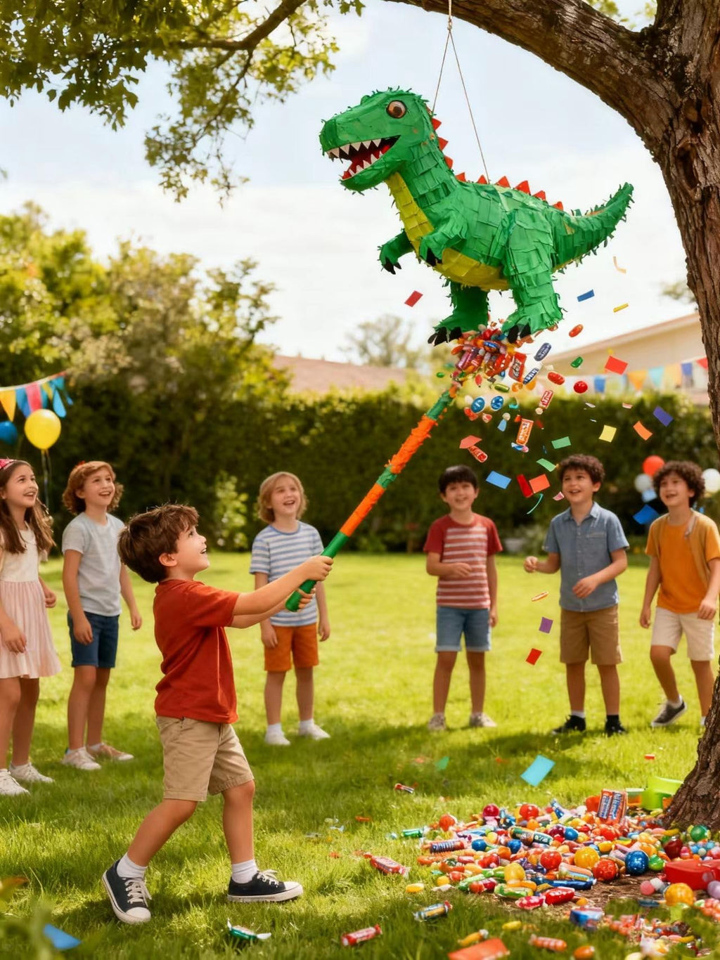ZCFIFDGB 32-Inch Blue Piñata Stick – Durable Pinata Bat for Kids & Adults
