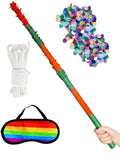 ZCFIFDGB 32-Inch Blue Piñata Stick – Durable Pinata Bat for Kids & Adults