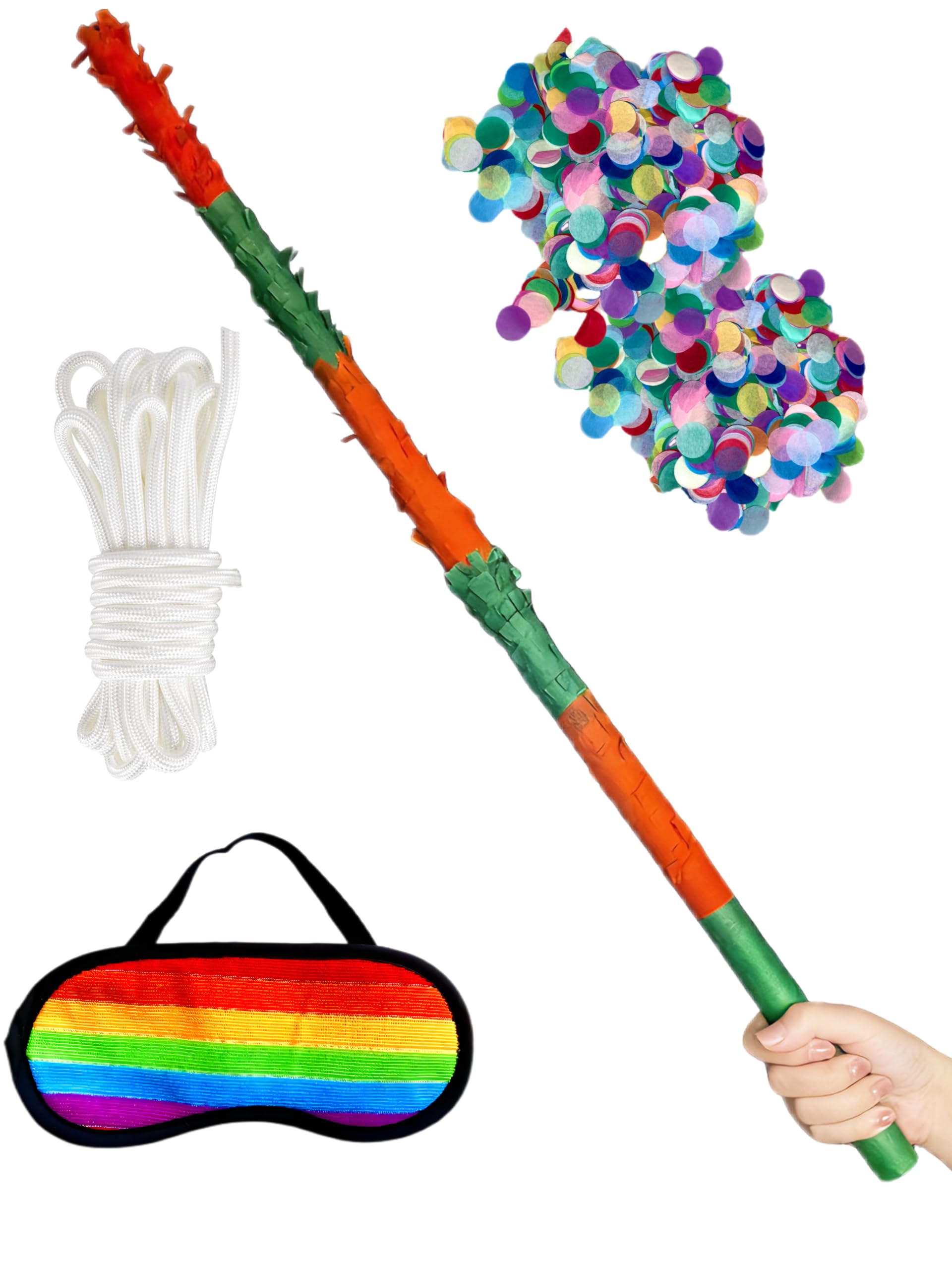 ZCFIFDGB 32-Inch Blue Piñata Stick – Durable Pinata Bat for Kids & Adults