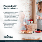 Zenmen Organic Sweet Wormwood Extract (Artemisia Annua) — Immune Support & Antioxidants | 2.32 oz / 60 ml, Vegan, Made in USA