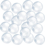 Zhanmai 6-Pack 16-Inch Clear Beach Balls | Inflatable Pool Balloons for Beach Parties & Luau Decor