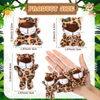 Zhanmai 100 Pcs Mini Cheetah Plush Keychains – Cute Cheetah Stuffed Toys for Party Favors, Classroom Rewards & Gift Bags