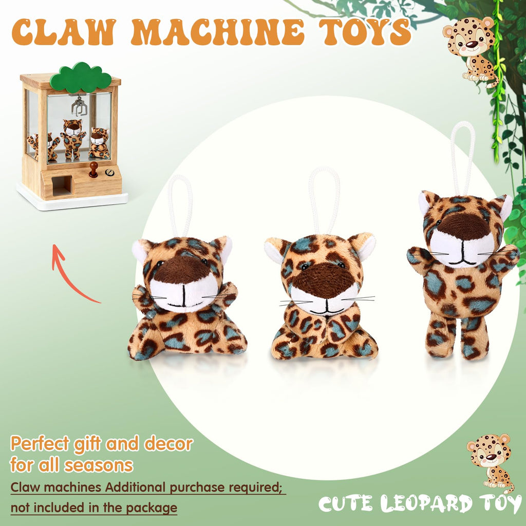 Zhanmai 100 Pcs Mini Cheetah Plush Keychains – Cute Cheetah Stuffed Toys for Party Favors, Classroom Rewards & Gift Bags