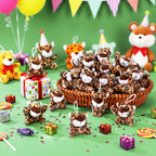 Zhanmai 100 Pcs Mini Cheetah Plush Keychains – Cute Cheetah Stuffed Toys for Party Favors, Classroom Rewards & Gift Bags