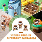 Zhanmai 100 Pcs Mini Cheetah Plush Keychains – Cute Cheetah Stuffed Toys for Party Favors, Classroom Rewards & Gift Bags