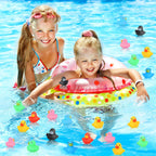 Zhanmai 300 Pcs Mini Rubber Ducks Bulk — Colorful Bath Toys for Party & Shower