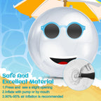 Zhanmai 6-Pack 16-Inch Clear Beach Balls | Inflatable Pool Balloons for Beach Parties & Luau Decor