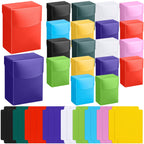 Zhehao 40-Piece Deck Card Boxes with 20 Dividers – 20 Deck Cases & Divider Set | Card Storage Organizer for Trading, Family, Party Games