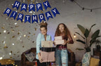 ZHENGYE Blue Happy Birthday Banner – DIY Party Decoration