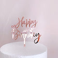 ZHENGYE Rose Gold Acrylic Happy Birthday Cake Topper – Rose Gold 20