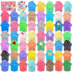 ZHNEHAOKAN 56-Pack Valentine Butter Slime Kit – Soft, Non-Sticky Slime for Kids, Classroom & Party Favors