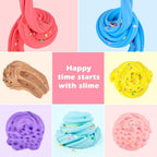 ZHNEHAOKAN 56-Pack Valentine Butter Slime Kit – Soft, Non-Sticky Slime for Kids, Classroom & Party Favors