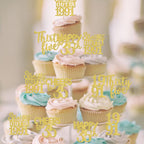 ZHUOWEISM 30PCS Straight Outta 1991 Cupcake Toppers – Gold Glitter for 35th Birthday